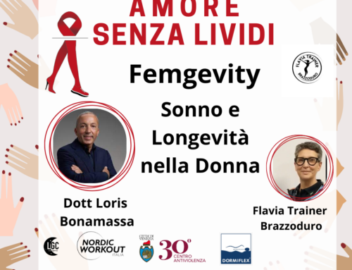 Intervista “Femgevity, Sonno e Longevità nelle Donne”  con Loris Bonamassa per #AmoreSenzaLividi